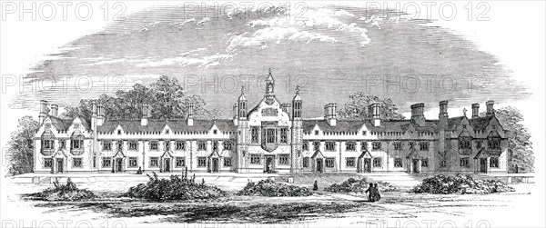 The Aged Freemasons' Asylum, at Croydon: opened on Thursday, 1850. Creator: Unknown.