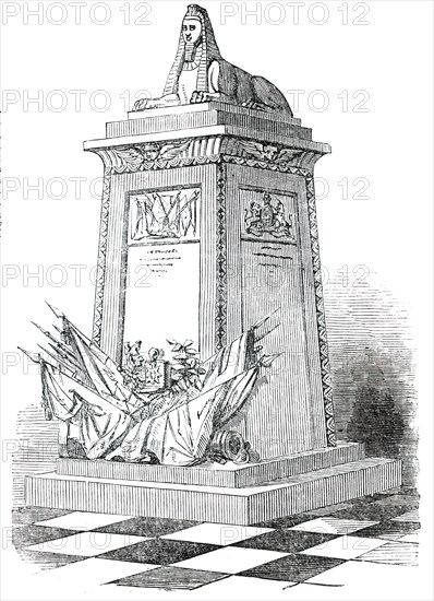 Monument lately erected in Lichfield Cathedral, to the 80th Regiment of Foot, 1850. Creator: Unknown.