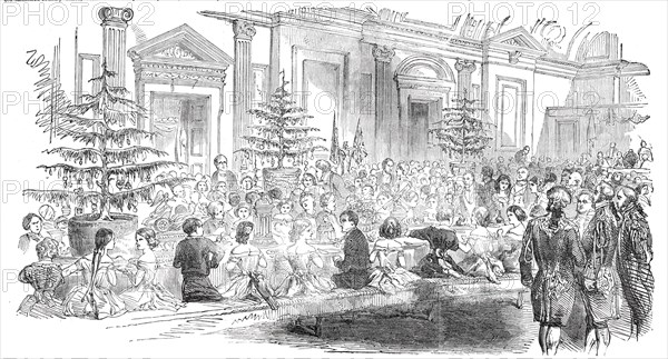 The Supper Room - New Year's Eve at the Mansion-House, [London], 1850.  Creator: Unknown.