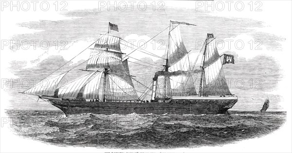 The "Helena Sloman" Steam-Ship, 1850. Creator: Unknown.