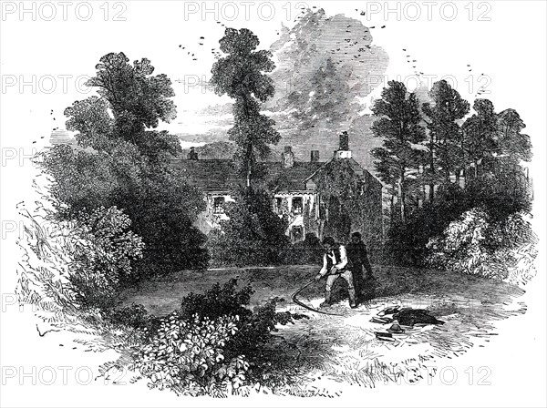 Rydal Mount: the Residence of Mr. Wordsworth, from an original drawing, 1850. Creator: Unknown.