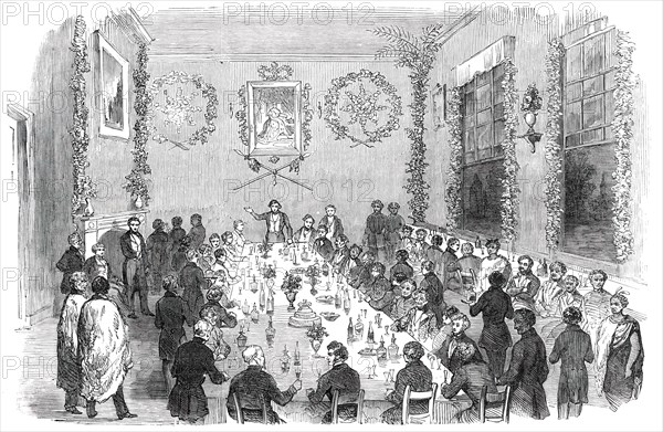 Banquet given at Wellington to Native Chiefs of New Zealand, 1850. Creator: Unknown.