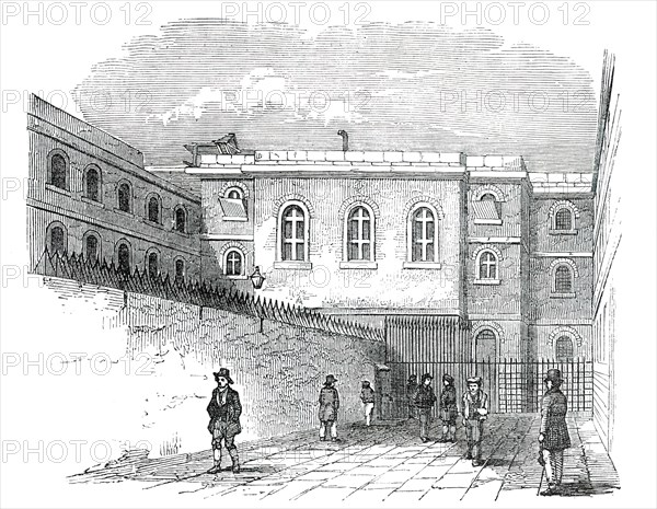 The Chapel-Yard, Newgate Prison, 1850. Creator: Unknown.