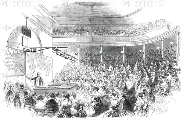 Royal Institution - Sir Roderick Murchison's Lecture on the Distribution of Gold Ore, 1850. Creator: Unknown.