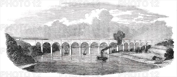 The Croton Aqueduct - Harlem River Bridge, 1850. Creator: Unknown.