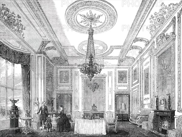 The White Drawing-Room, Windsor Castle, 1850. Creator: Unknown.