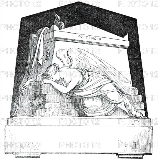 Monument to the late Major Eldred Pottinger, C.B., by Baily, 1850. Creator: Unknown.