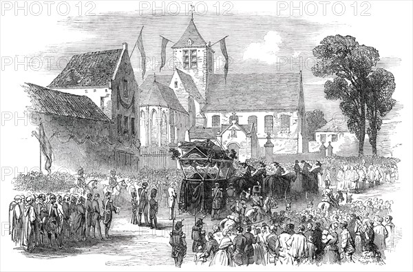 Funeral of the Queen of the Belgians - the Procession, 1850. Creator: Unknown.