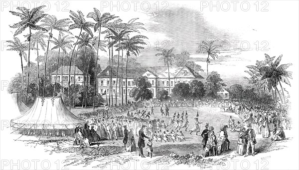 School Fete at Codrington College, Barbadoes, 1850. Creator: Unknown.