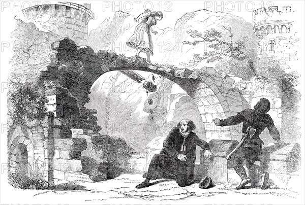 Scene from the New Play of "The Templar", at the Princess' Theatre, 1850. Creator: Walter George Mason.