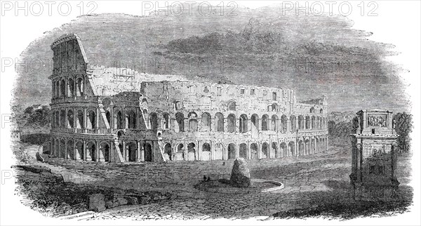 The Colosseum - Rome, 1850. Creator: Unknown.