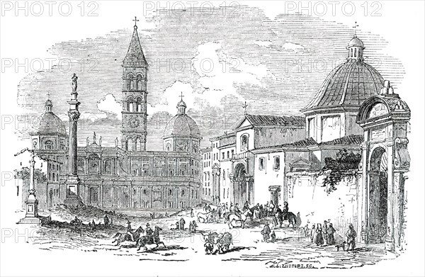 Santa Maria Maggiore - Rome, 1850. Creator: Unknown.