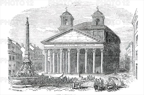 The Pantheon - Rome, 1850. Creator: Unknown.