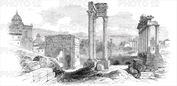 The Ancient Forum - Rome, 1850. Creator: Unknown.