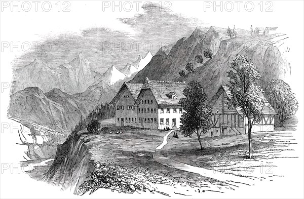 Institution for Cretins at Interlacken, Switzerland, 1850. Creator: Unknown.