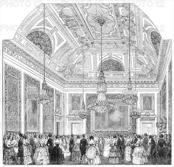 The Grand Saloon at Devonshire House, 1850. Creator: Unknown.