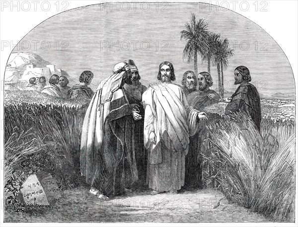 Christ with the Disciples in the Corn-Field..., 1850. Creator: Unknown.