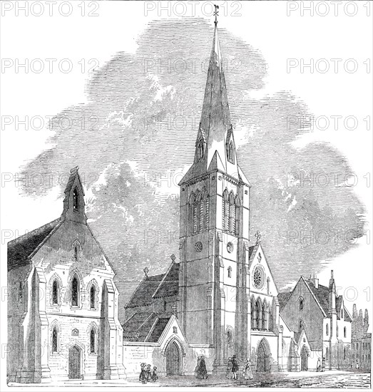 St. Barnabas Church and College, Pimlico, 1850. Creator: Unknown.