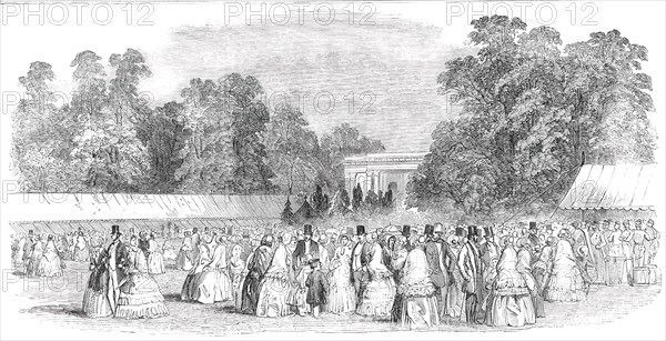 Horticultural Fete at Cheltenham - the Lawn, 1850. Creator: Unknown.