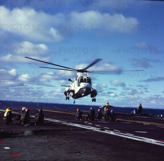 Helicopter, Falklands War, 1982. Creator: Luis Rosendo.