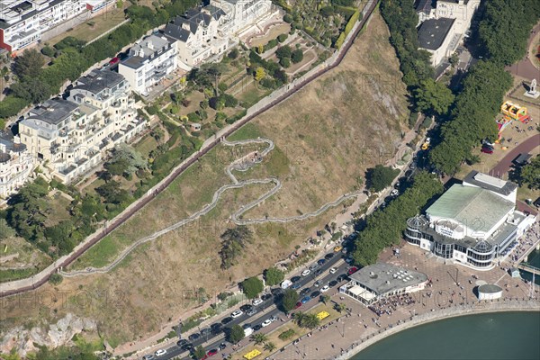 The terraced walk at Royal Terrace Gardens, Torquay, Devon, 2016. Creator: Damian Grady.