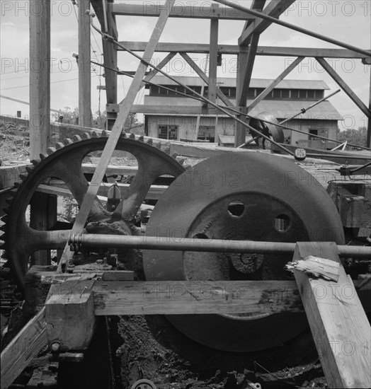 Lumber mill which is being dismantled, Careyville, Florida, 1937. Creator: Dorothea Lange.