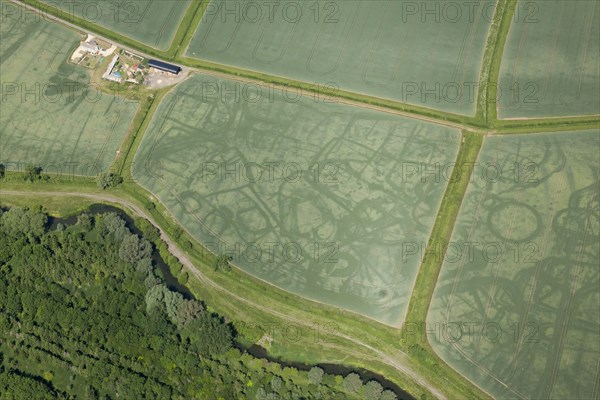 Cropmarks, Kempsford, Gloucestershire, 2015. Creator: Damian Grady.