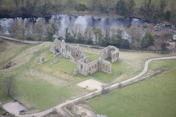 The ruins of Egglestone Abbey, County Durham, 2016. Creator: Matthew Oakey.