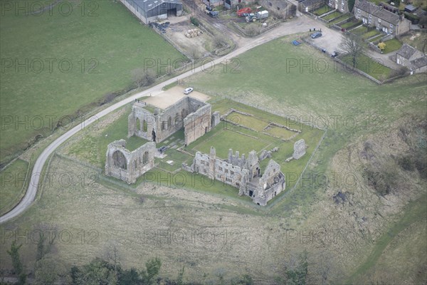 The ruins of Egglestone Abbey, County Durham, 2016. Creator: Matthew Oakey.