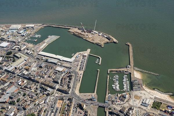 The harbour, town and High Street Heritage Action Zone, Lowestoft, Suffolk, 2016. Creator: Damian Grady.