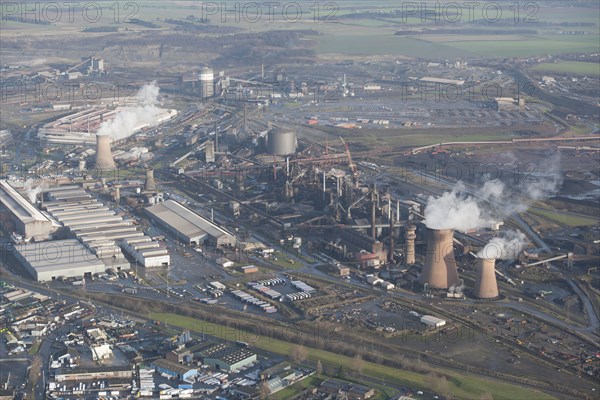 Scunthorpe Steel Works, North Lincolnshire, 2016. Creator: Dave MacLeod.