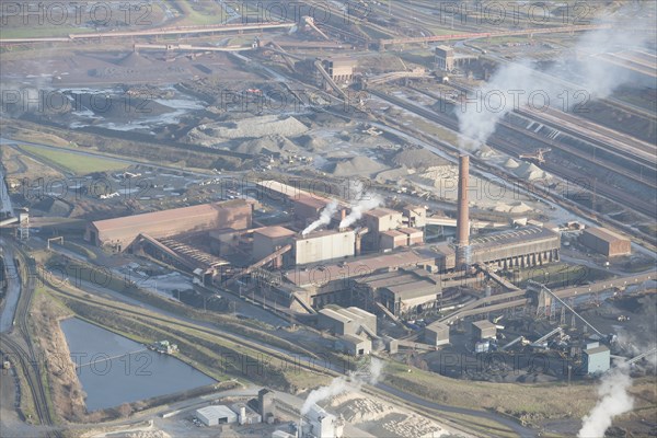 The ore preparation plant at Scunthorpe Steel Works, North Lincolnshire, 2016. Creator: Dave MacLeod.