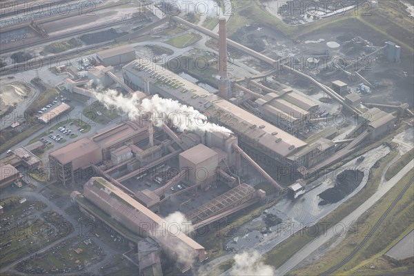 The ore preparation plant at Scunthorpe Steel Works, North Lincolnshire, 2016. Creator: Dave MacLeod.