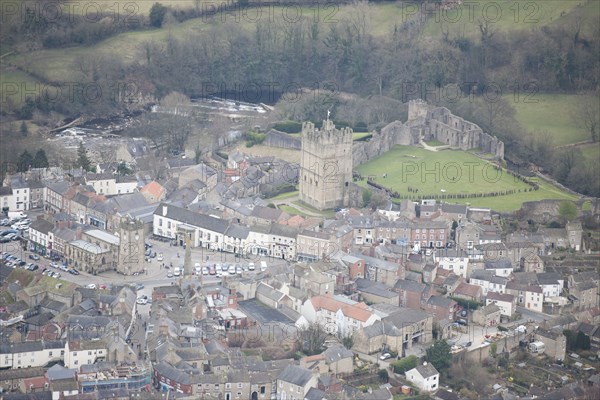 Richmond Market Place and Castle, North Yorkshire, 2016. Creator: Matthew Oakey.