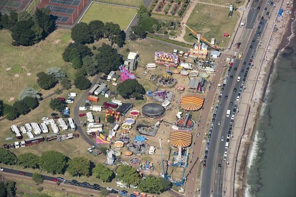 Funfair on Torre Abbey Meadows, Torquay, Devon, 2016. Creator: Damian Grady.