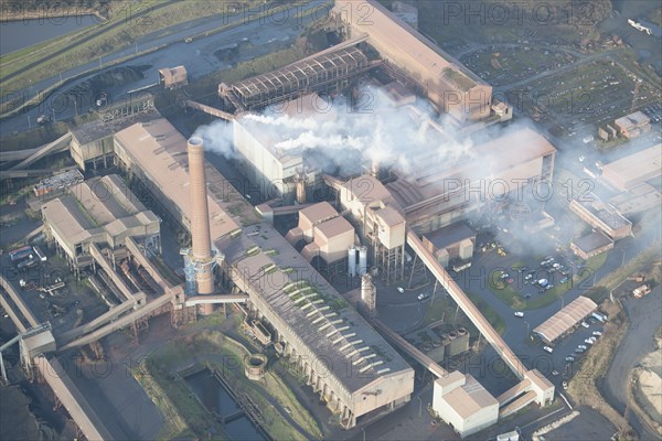 The ore preparation plant at Scunthorpe Steel Works, North Lincolnshire, 2016. Creator: Dave MacLeod.