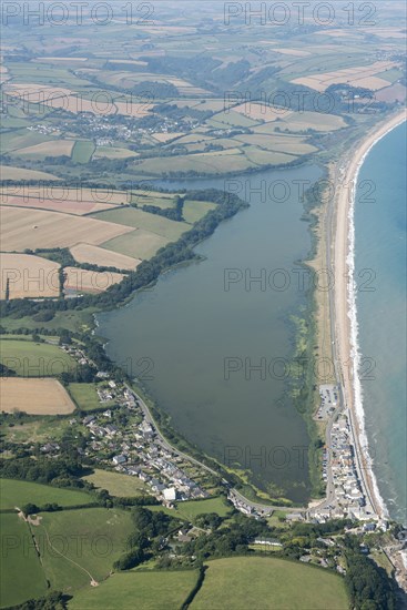 Slapton Ley nature reserve and Slapton Sands beach, Slapton, Devon, 2016 Creator: Damian Grady.