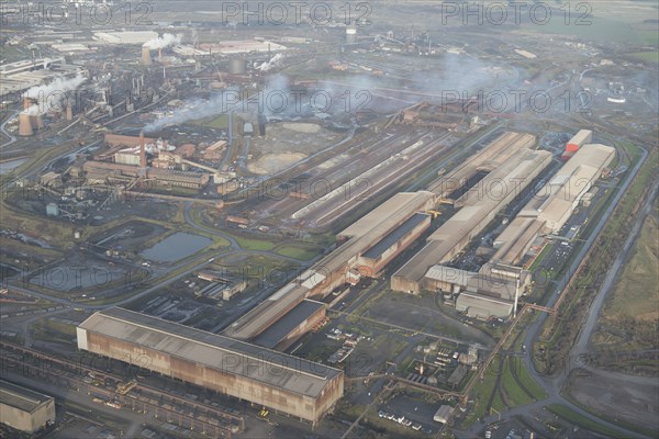 The Rail and Section Mill at Scunthorpe Steel Works, North Lincolnshire, 2016. Creator: Dave MacLeod.