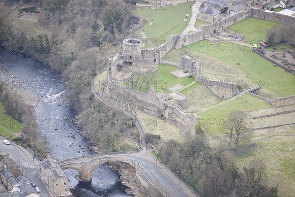 Barnard Castle and Barnard Castle Bridge, County Durham, 2016. Creator: Matthew Oakey.