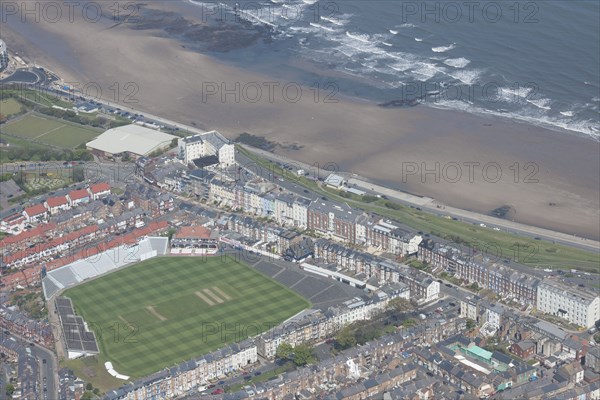 North Marine Road Cricket Ground, home to Scarborough Cricket Club, North Yorkshire, 2016. Creator: Dave MacLeod.