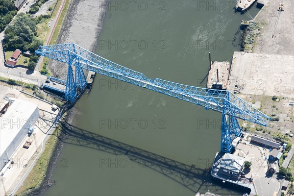 The Transporter Bridge over the River Tees, Middlesbrough, 2018. Creator: Emma Trevarthen.