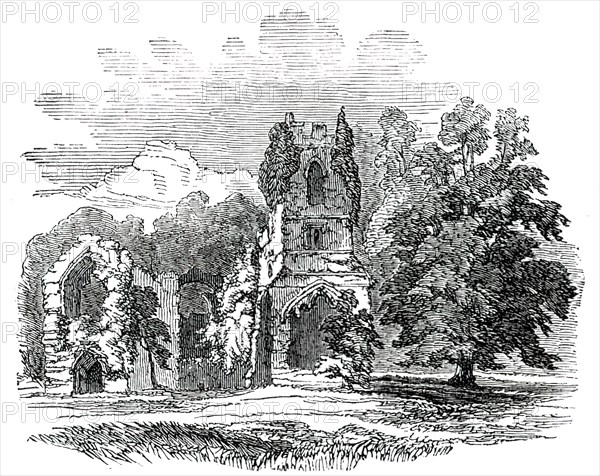 Ruins of the Priory of Mount Grace, East Harlsey, York, 1850. Creator: Unknown.