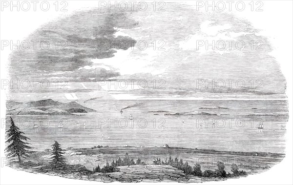 Louisburg Harbour, Cape Breton, 1850. Creator: Unknown.