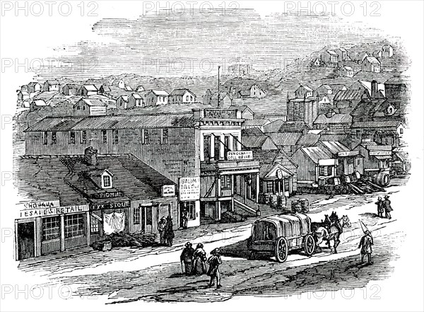 Blay-Place, San Francisco, 1850. Creator: Unknown.