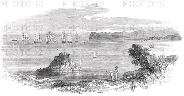 French Fleet in Torbay, 1850. Creator: Unknown.