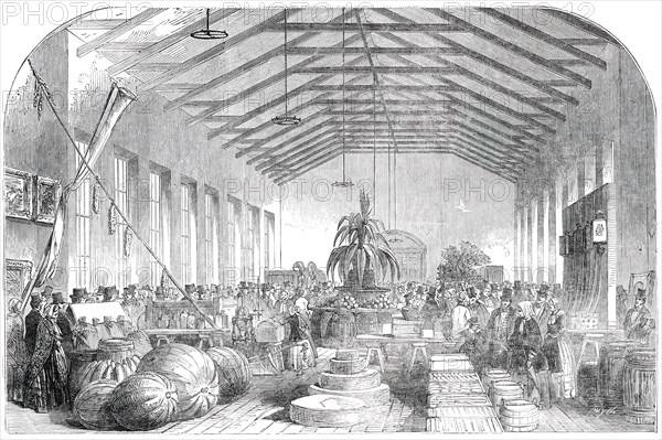 Provincial Industrial Exhibition of Canada, held at Montreal - the South Hall, 1850. Creator: Smyth.