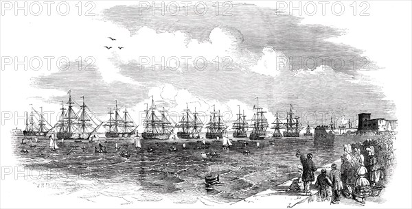 The French Squadron in Position, 1850. Creator: Unknown.