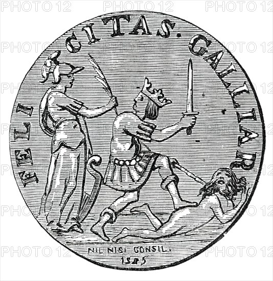 The "Massacre of St. Bartholomew" Medal, 1850. Creator: Unknown.