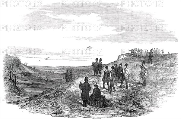 Hawking on the Downs, near Wallingford, 1850. Creator: Unknown.