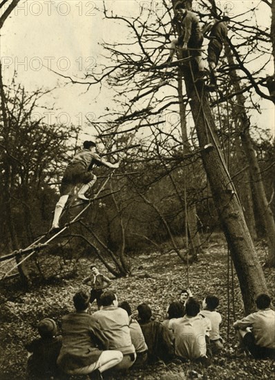 'Scouts Practising Pioneering', 1944. Creator: Unknown.